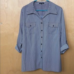 Black & White Striped Blouse